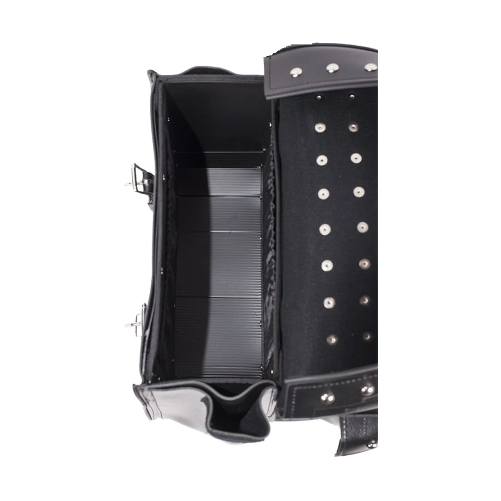 PVC Motorcycle Saddlebag Universal Fitting Waterproof Heavy Duty Studs Lock