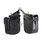 PVC Motorcycle Saddlebag Universal Fit Heavy Duty Waterproof Velcro Cover 11.75x11x4.25