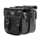 PVC Motorcycle Saddlebag With Heavy Duty Velcro Cover