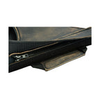 Genuine Distressed Brown Naked Cowhide Leather Motorcycle Saddlebag Waterproof 15x7x10