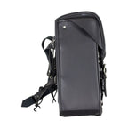 Studded Black PVC Solo Swing Arm Bag - Left Side