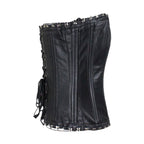 Women's Hook & Eye Lambskin Leather Corset