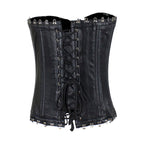Women's Hook & Eye Lambskin Leather Corset