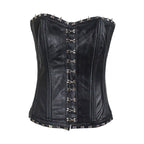 Women's Hook & Eye Lambskin Leather Corset