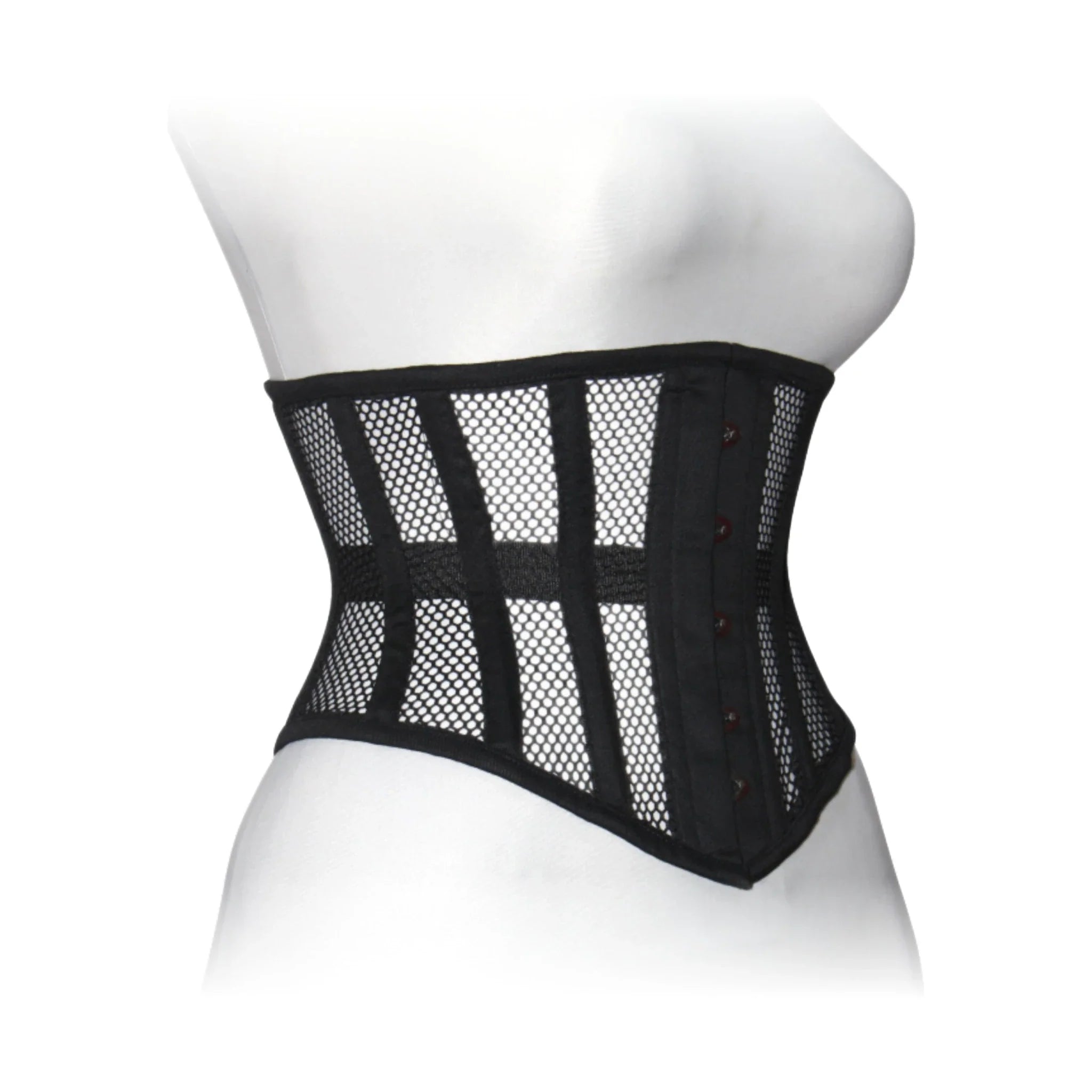 Heavy Duty Steel Boned Underbust Waist Trainer Corset Dream Apparel Black