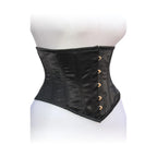 Dream Apparel Corset Heavy Duty Steel Boned Underbust Waist Trainer Black Mesh