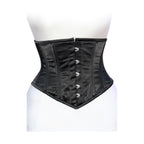 Dream Apparel Corset Heavy Duty Steel Boned Underbust Waist Trainer Black Mesh