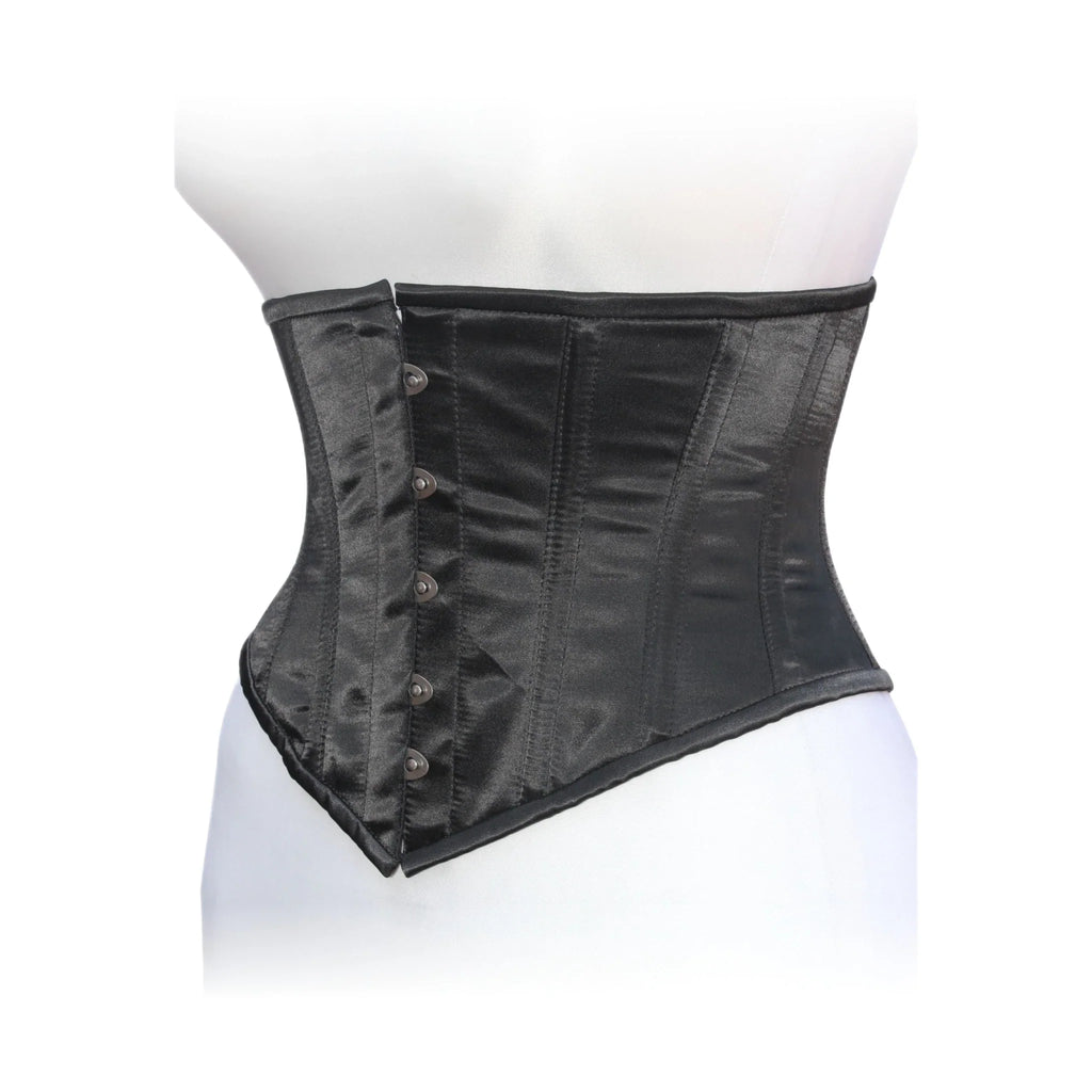 Heavy Duty Steel Boned Underbust Waist Trainer Corset Dream Apparel Black Mesh