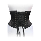 Dream Apparel Corset Heavy Duty Steel Boned Underbust Waist Trainer Black Mesh