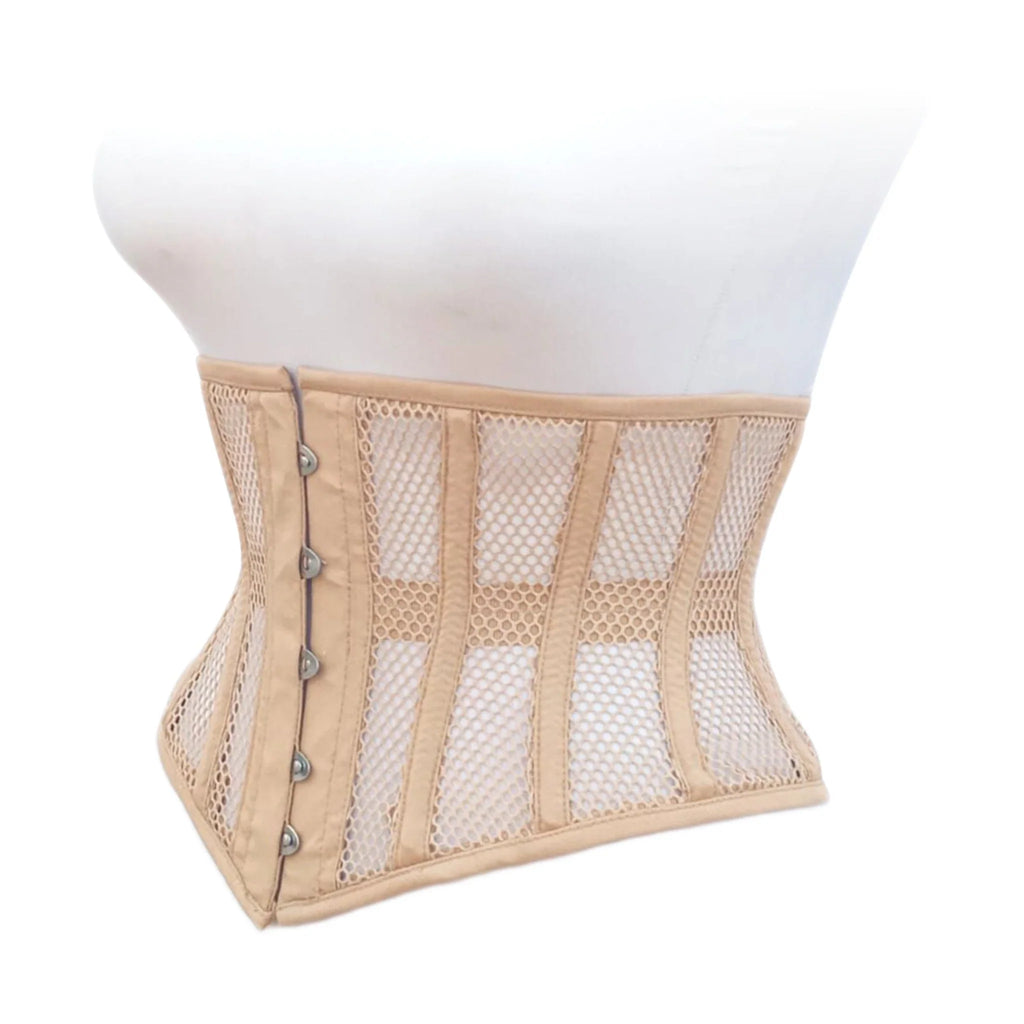 Heavy Duty Steel Boned Underbust Waist Trainer Corset Dream Apparel Mesh Cotton