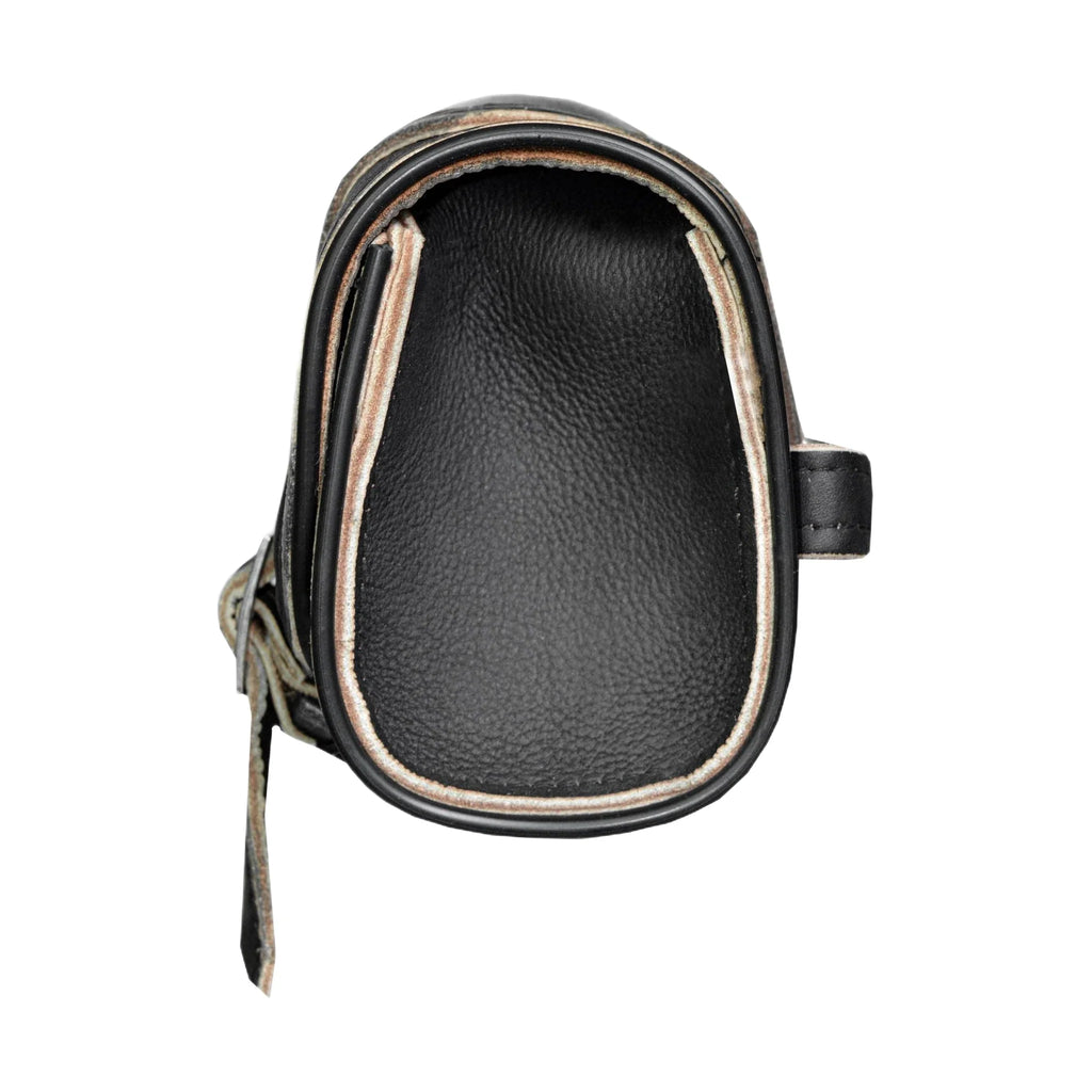 Dream Apparel Distress Brown Leather 12" Motorcycle Tool Bag With Eagle