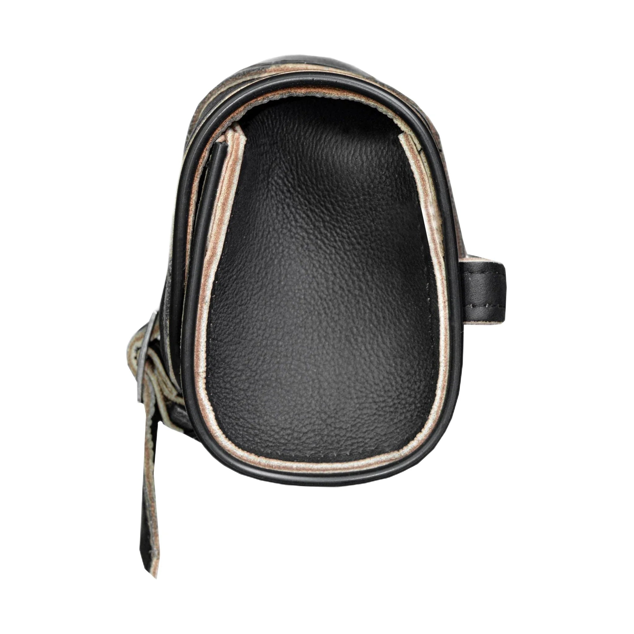 Dream Apparel Distress Brown Leather 12" Motorcycle Tool Bag With Eagle