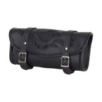 10 Inch Motorcycle Tool Bag Flame Design Universal Waterproof Storage