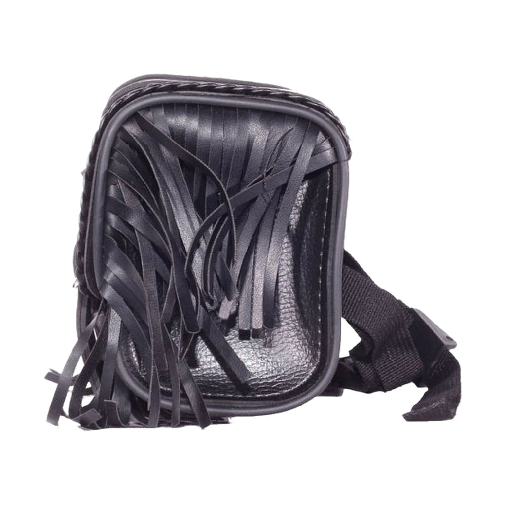 10" Motorcycle Tool Bag With Braid, Fringes & Concho