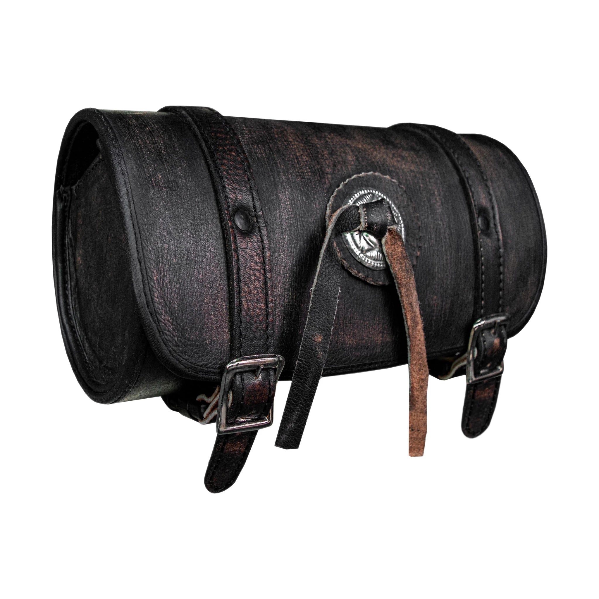 Dream Apparel Distress Brown Genuine Leather Toolbag 10"