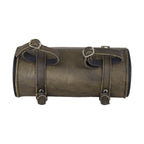 Dream Apparel Studded Brown Leather Motorcycle Tool Bag