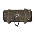 Dream Apparel Studded Brown Leather Motorcycle Tool Bag