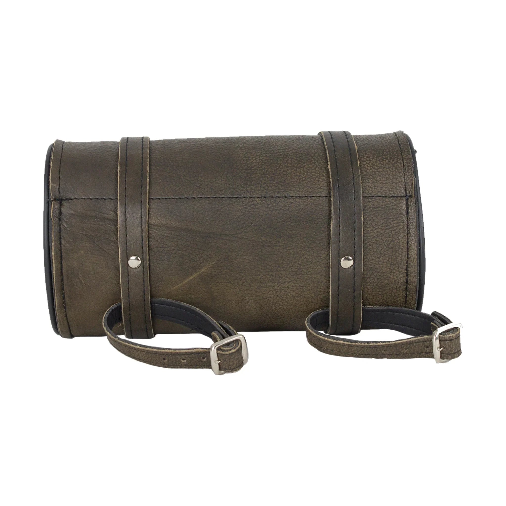 Dark Brown Leather Motorcycle Tool Bag