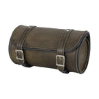 Leather Motorcycle Tool Bag Dark Brown Genuine Cowhide 10 x 4.25 Water Resistant