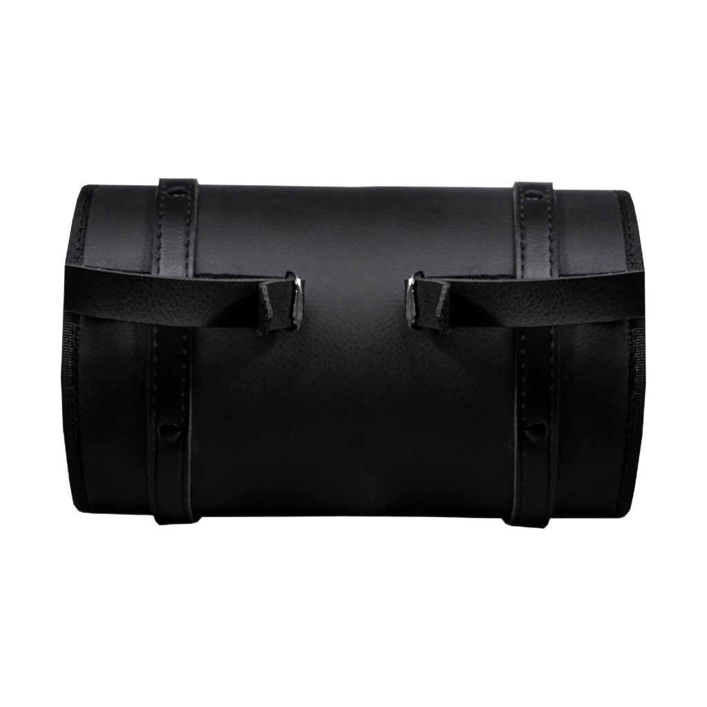 Dream Apparel 10" Plain PVC Motorcycle Tool Bag With 2 Roller Buckle Straps