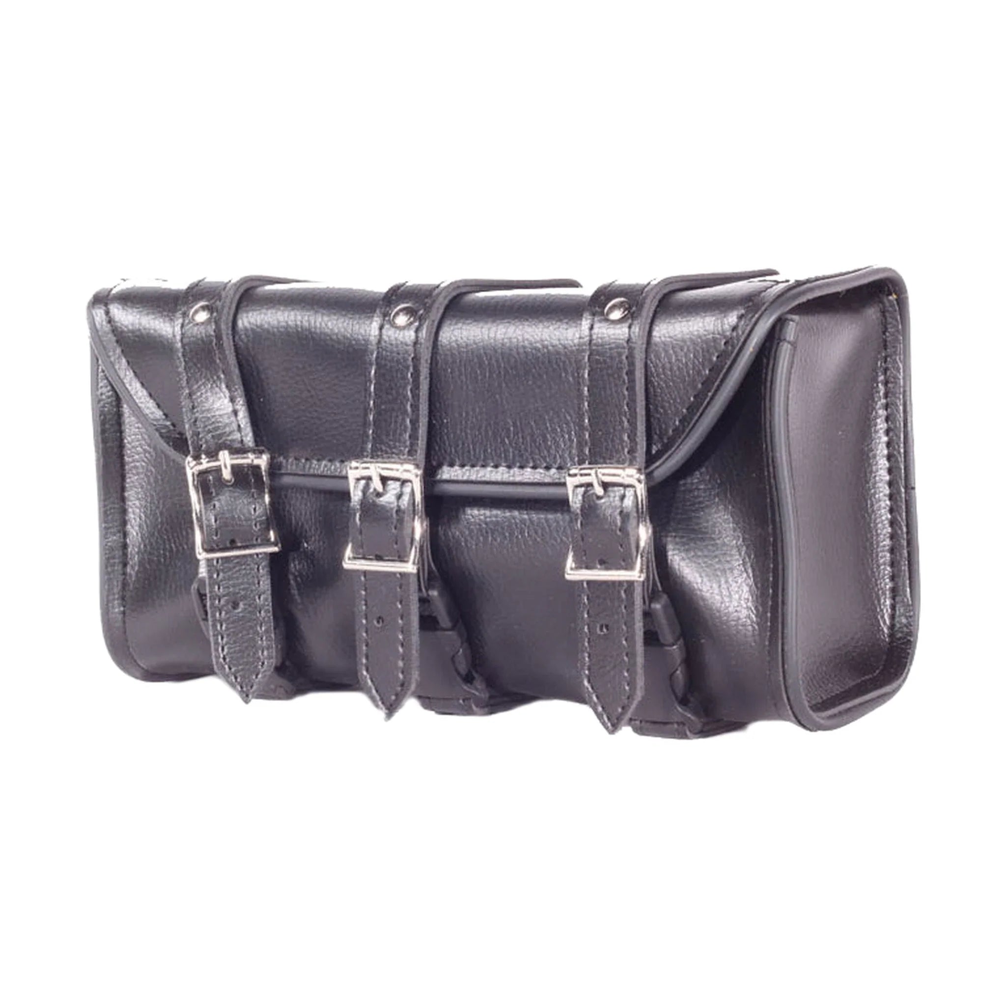 12 Inch PVC Motorcycle Tool Bag with 3 Straps Waterproof Universal Fit