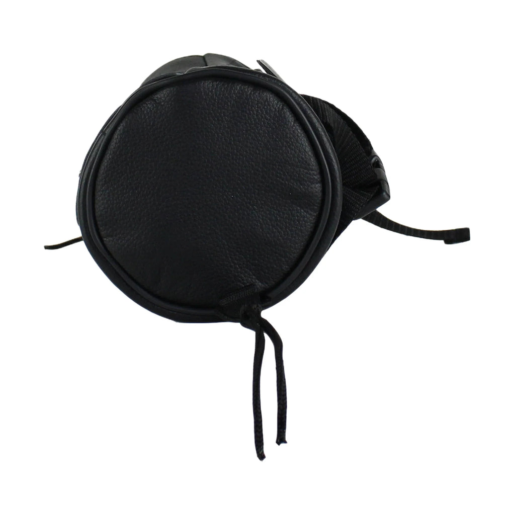 Soft Leather Motorcycle Tool Bag with Pocket Inside, and Velcro