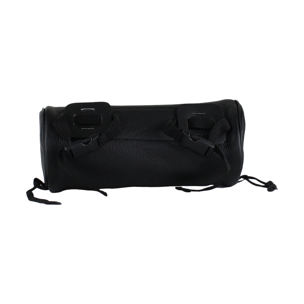 Soft Leather Motorcycle Tool Bag with Pocket Inside, and Velcro