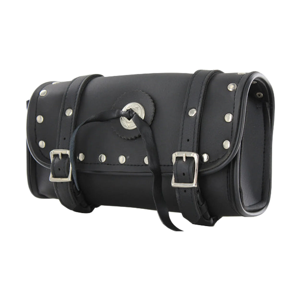 10 Inch Motorcycle Tool Bag Waterproof Universal Fit With Roller Buckle Straps