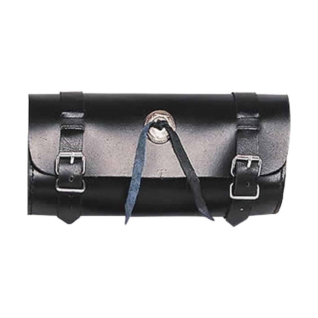 9 Inch PVC Motorcycle Tool Bag Universal Waterproof Studded Concho Strap
