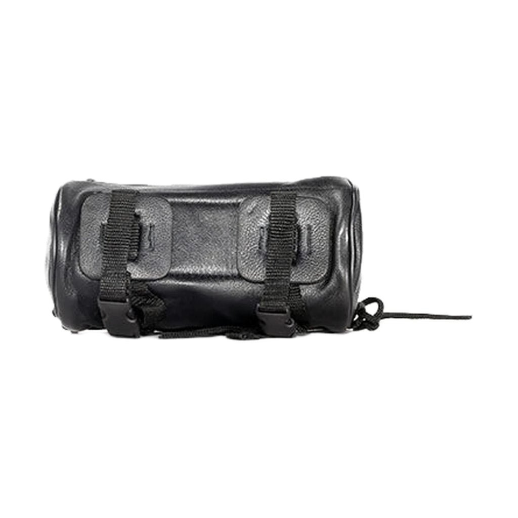 Black Leather Motorcycle Tool Bag