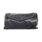 Black Leather Motorcycle Tool Bag