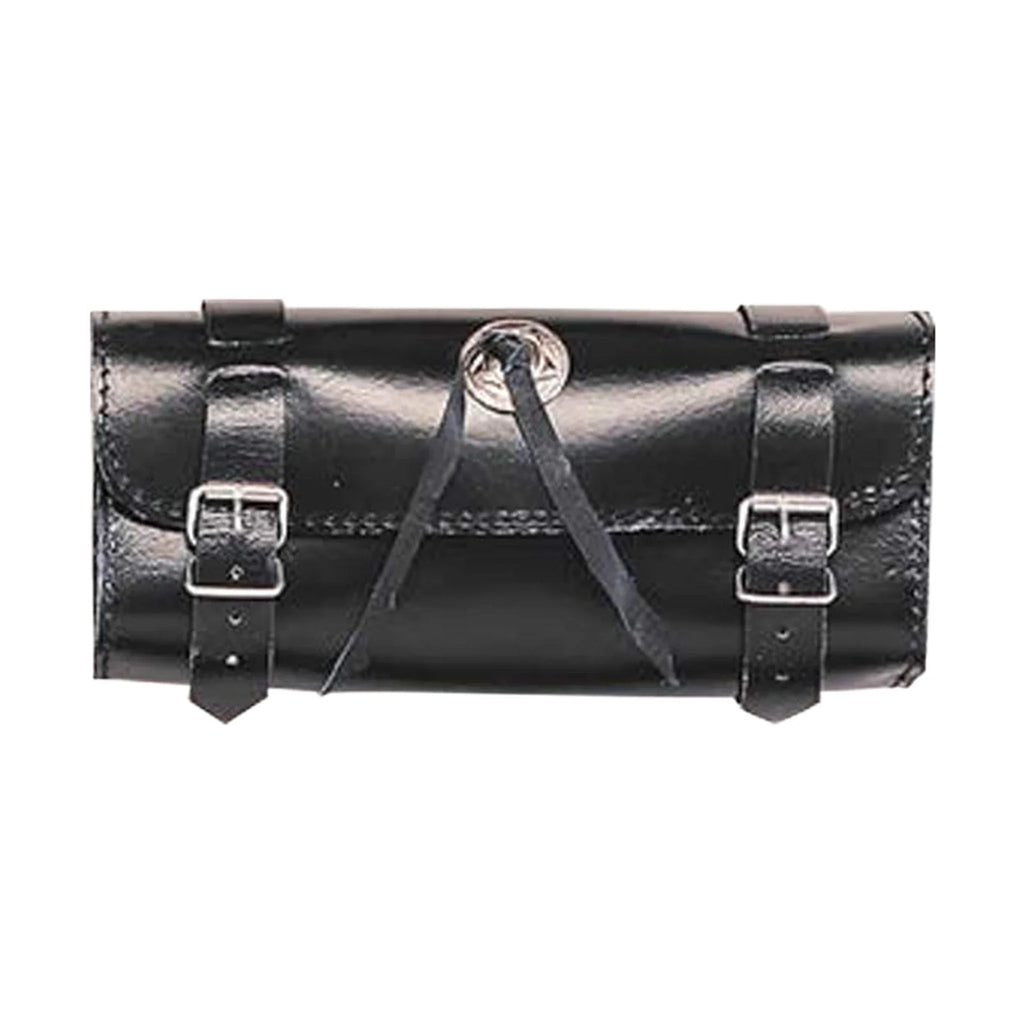 9 Inch Plain Motorcycle Toolbag With Concho