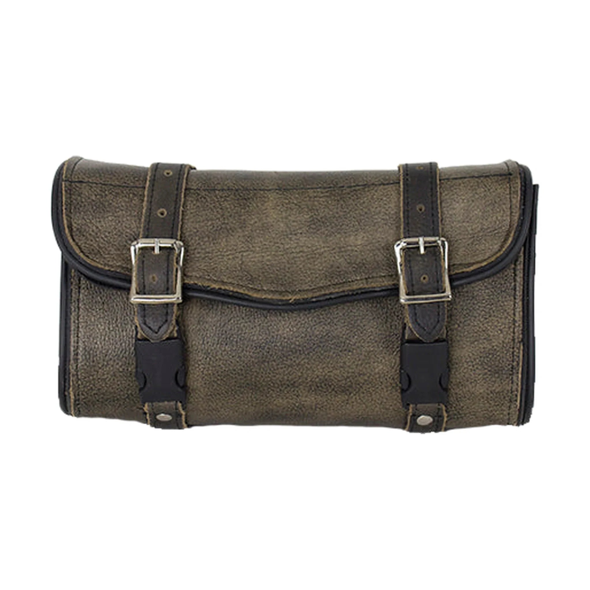 Brown Leather Motorcycle Tool Bag