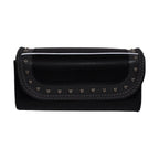 Dream Apparel 10" PVC Motorcycle Tool Bag With Gray Braids & Studs