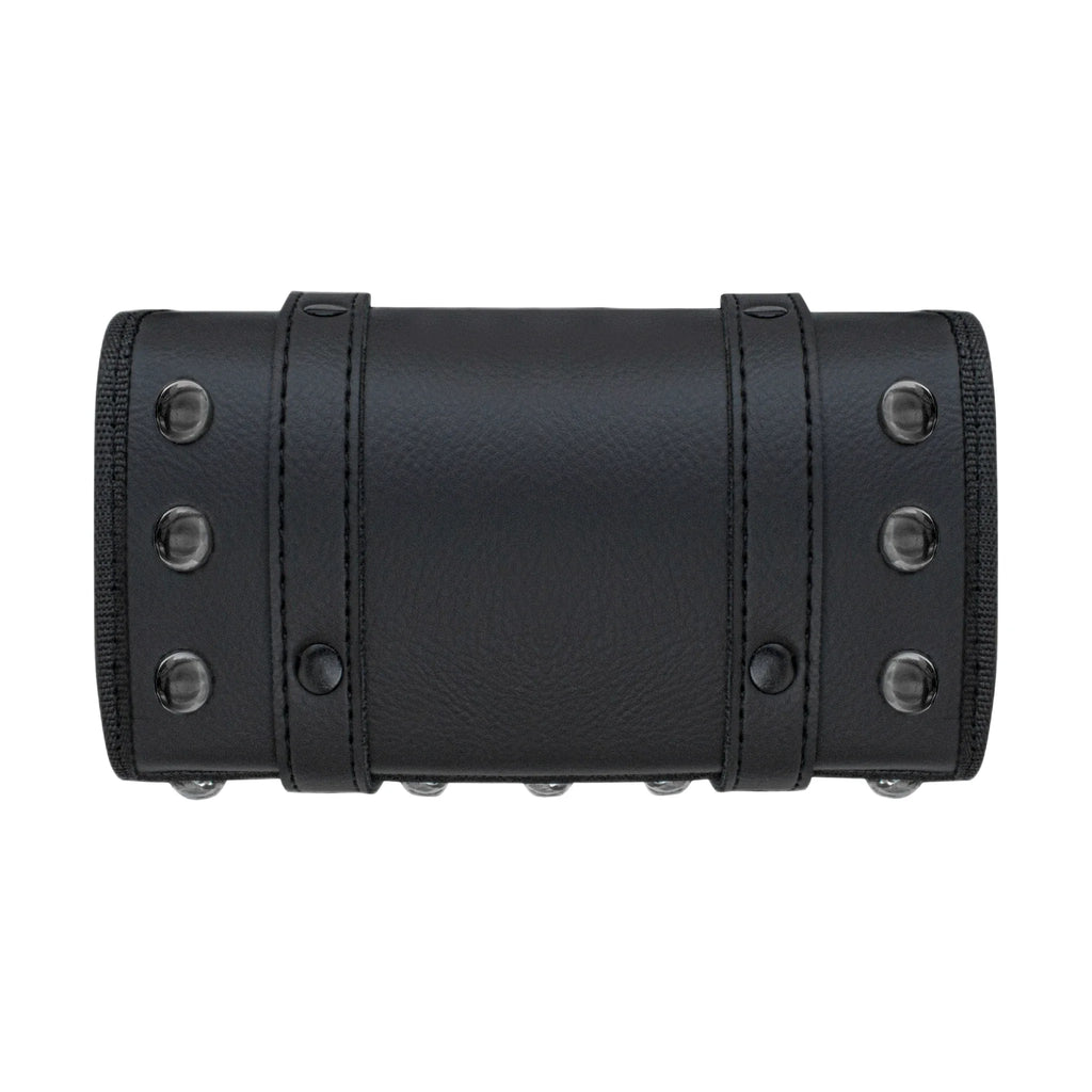 Dream Apparel Motorcycle Tool Bag Stylish Studs Design Secure Buckle Strap Universal Fit for Cruiser