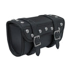 Dream Apparel Motorcycle Tool Bag Stylish Studs Design Secure Buckle Strap Universal Fit for Cruiser