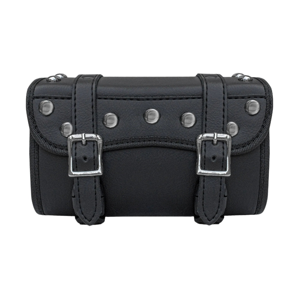 Motorcycle Tool Bag Dream Apparel Studded Design Secure Buckle Strap Universal Fit