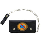 Dream Apparel Leather Chain Wallet with Confederate Flag