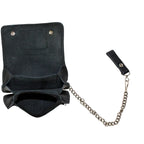 Live To Ride Chain Wallet Dream Apparel Black Leather Eagle Bifold Heavy Duty