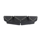Studded Triple Pocket Motorcycle Windshield Bag