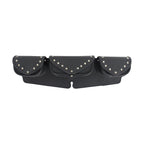 Studded Triple Pocket Motorcycle Windshield Bag