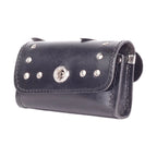 Motorcycle Windshield Bag with Stud & Turn Knob To Close Flap