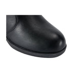Ladies Zippered Black Multi-Studded Buckle Boots By Dream Apparel