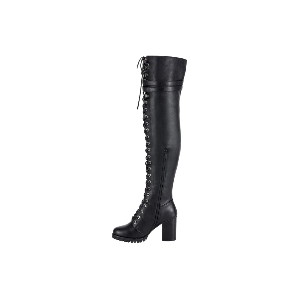 Ladies Knee High Laced Boots By Dream Apparel