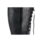 Womens Knee High Laced Boots By Dream Apparel® Zipper on Side