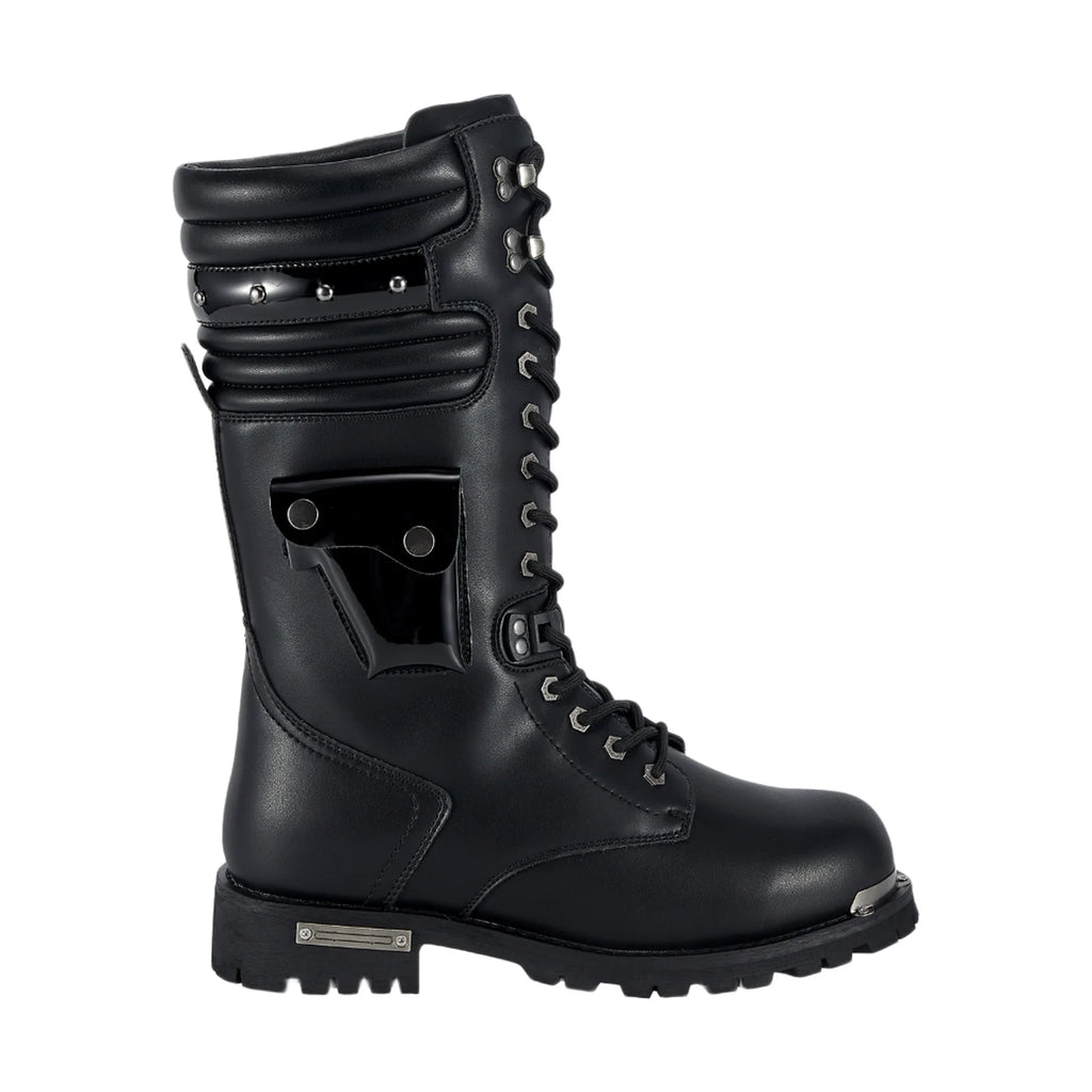 Dream Apparel Men Black Biker Boots