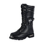 Dream Apparel Men Black Biker Boots