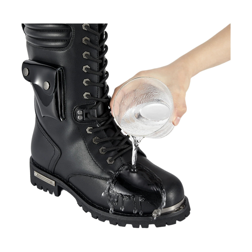 Dream Apparel Men Black Biker Boots