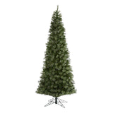 10' Cashmere Slim Xmas Tree W/750 Lights And 1980 Tips