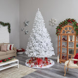 10' White Artificial Christmas Tree  With 2200 Bendable